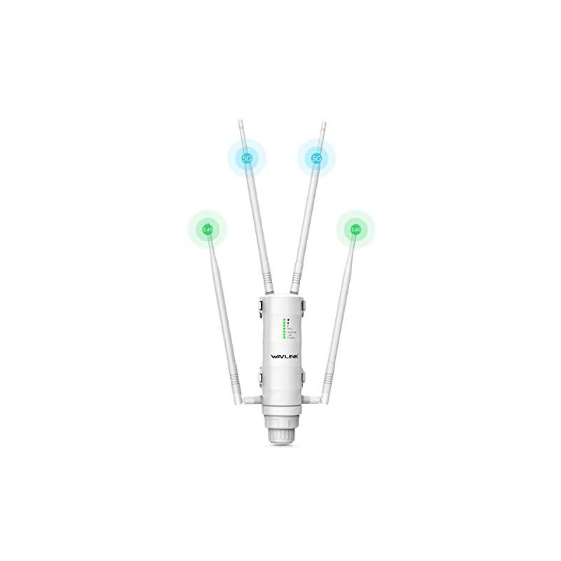 WAVLINK WiFi 無線LAN 中継器 屋外 アクセスポイント AP機 11ac 300+867Mbps デュアルバンド 4つ7dbi強力なアンテナ  防水デザイン PoE給電対応 1 - メルカリ