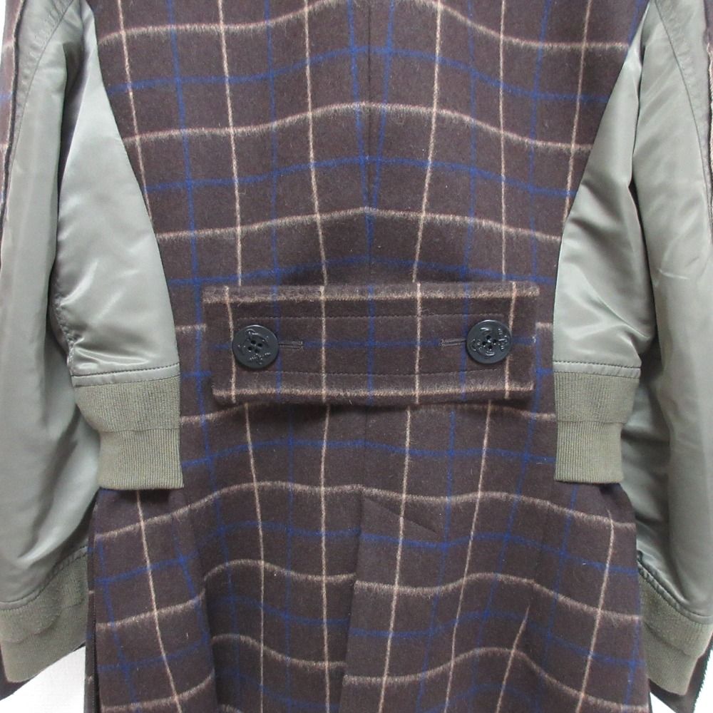 ラ*ラ様 【美品】sacai グレー チェック柄 ノースリーブジャケット ラ*ラ様 【美品】sacai グレー チェック柄 ノースリーブジャケット