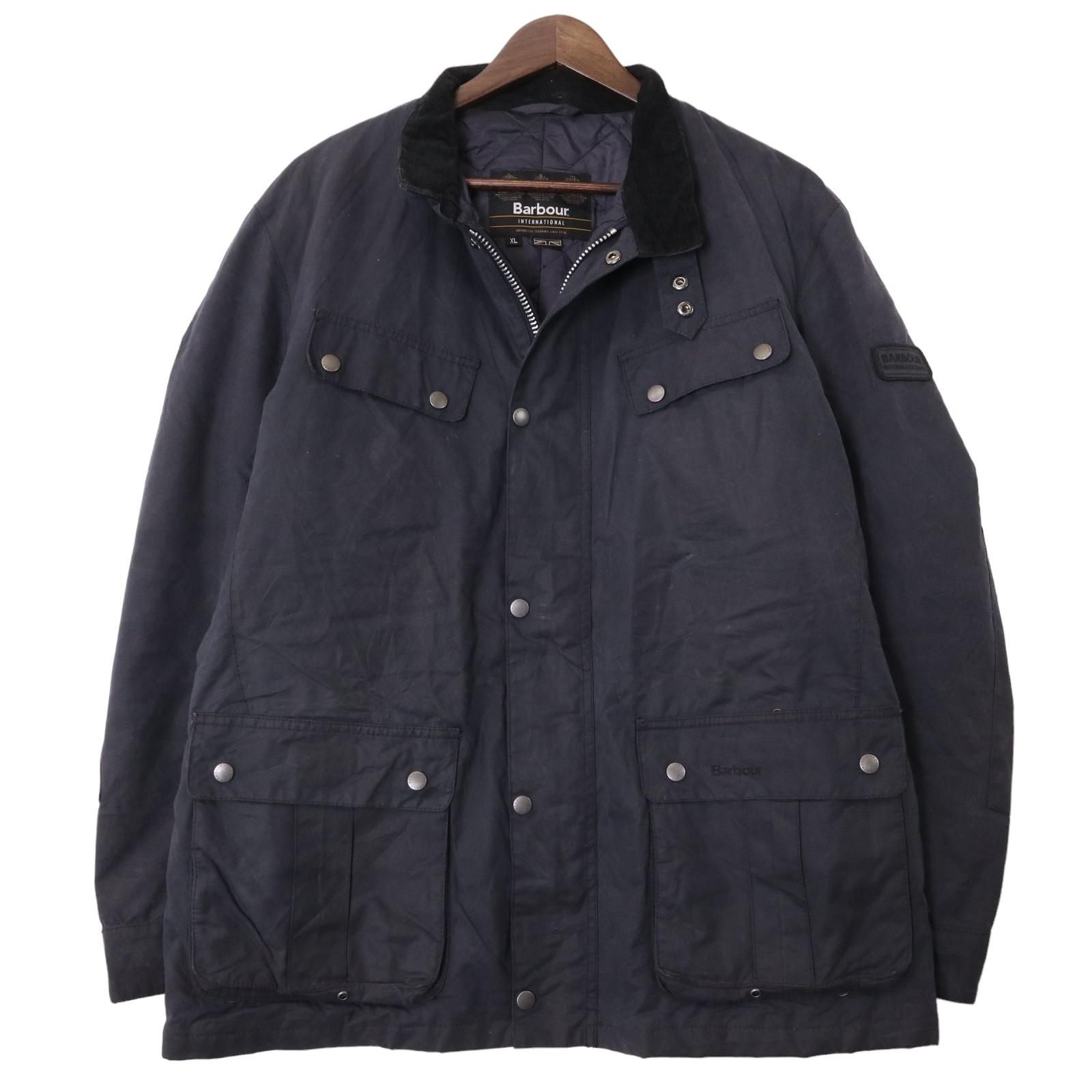 00年代 Barbour バブアー B.intl Duke オイルドジャケット ネイビー