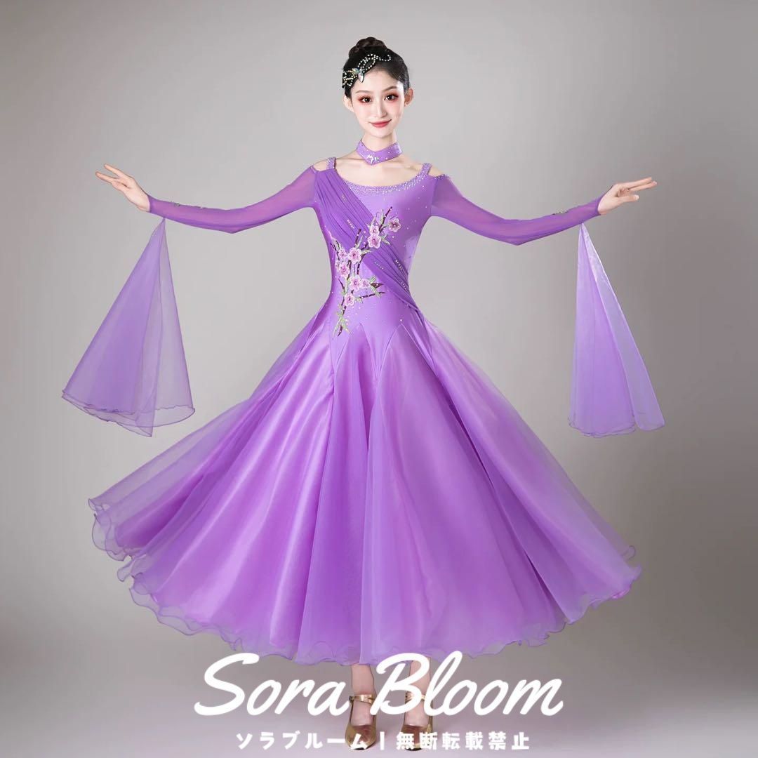 豪華ストーン付きスタンダードドレス✨ 競技会や発表会、デモにもオススメ！ DRESSES スポーツ 豪華ストーン付きスタンダードドレス 競技会や