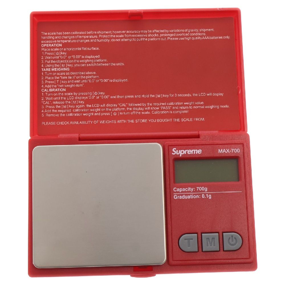 $36 ファッション SUPREME (シュプリーム) 18AW MAX-700 Digital Scale  