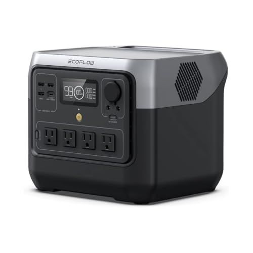 EcoFlow ポータブル電源 大容量 RIVER 2 Pro 768 Wh 急速充電 リン酸鉄リチウムイオン電源 液晶大画面 AC定格800 W サージ1600 スマホ タブレット充電用 ぽーたぶる電源 キャンプ 車中泊 アウトドア 防災グッズ 停電対策 節