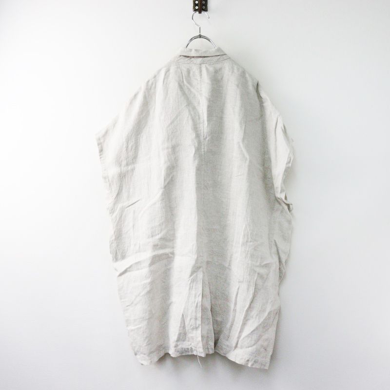 2025SS ジャーナルスタンダードラックス journal standard luxe ヘンプキャンバスベスト|ライトベージュ リネン 2400014547634