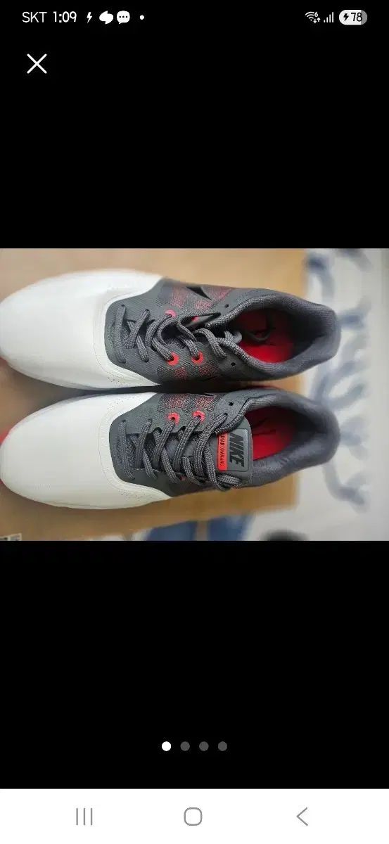 ナイキ ルナ コマンド ゴルフシューズ 白 280