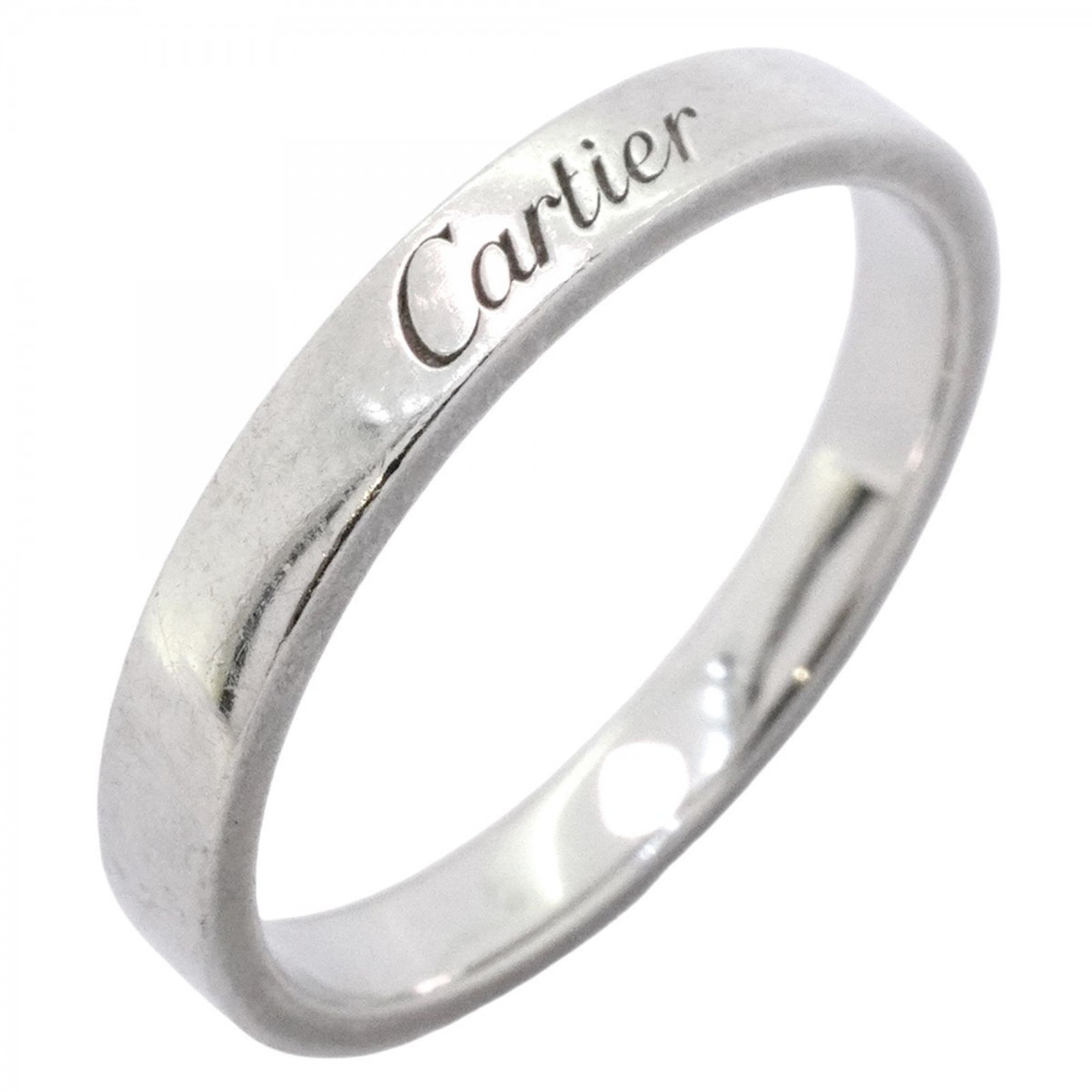 カルティエ Cartier カルティエ リング エングレーブド Pt950 プラチナ ＃58メンズ P1254953