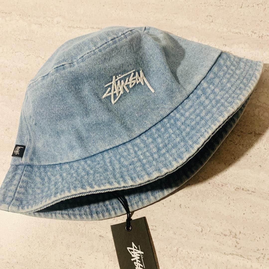 海外限定 ステューシー STUSSY バケットハット デニム - 当日発送可 