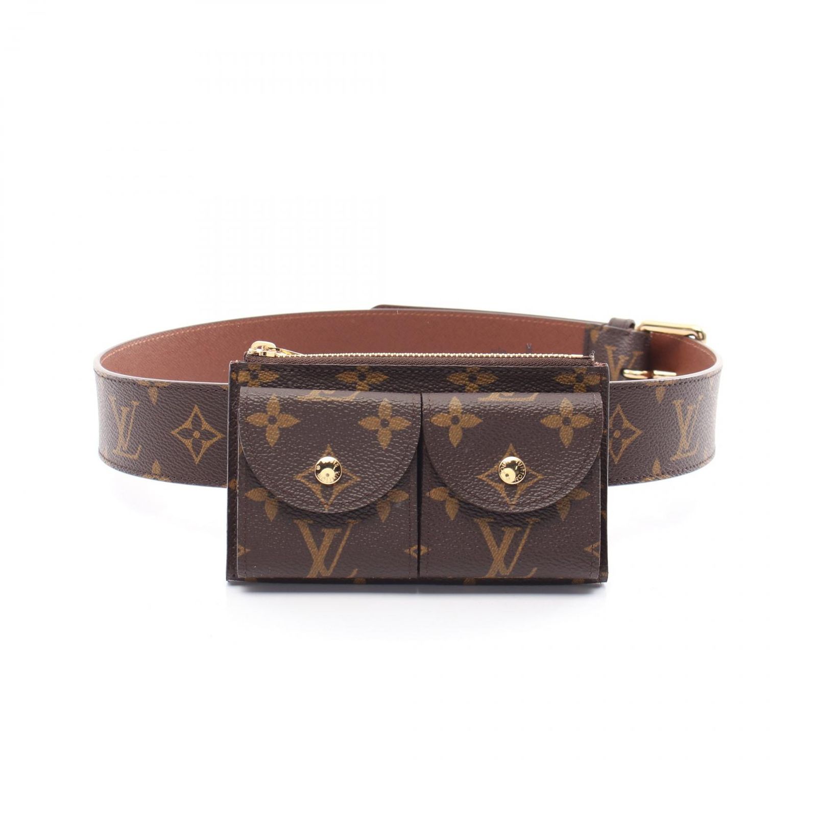 ルイ ヴィトン LOUIS VUITTON ウエストバッグ サンチュール ポシェット デュオ モノグラム M9836 PVCコーティングキャンバス サンチュール ポシェット デュオ メンズ Used A
