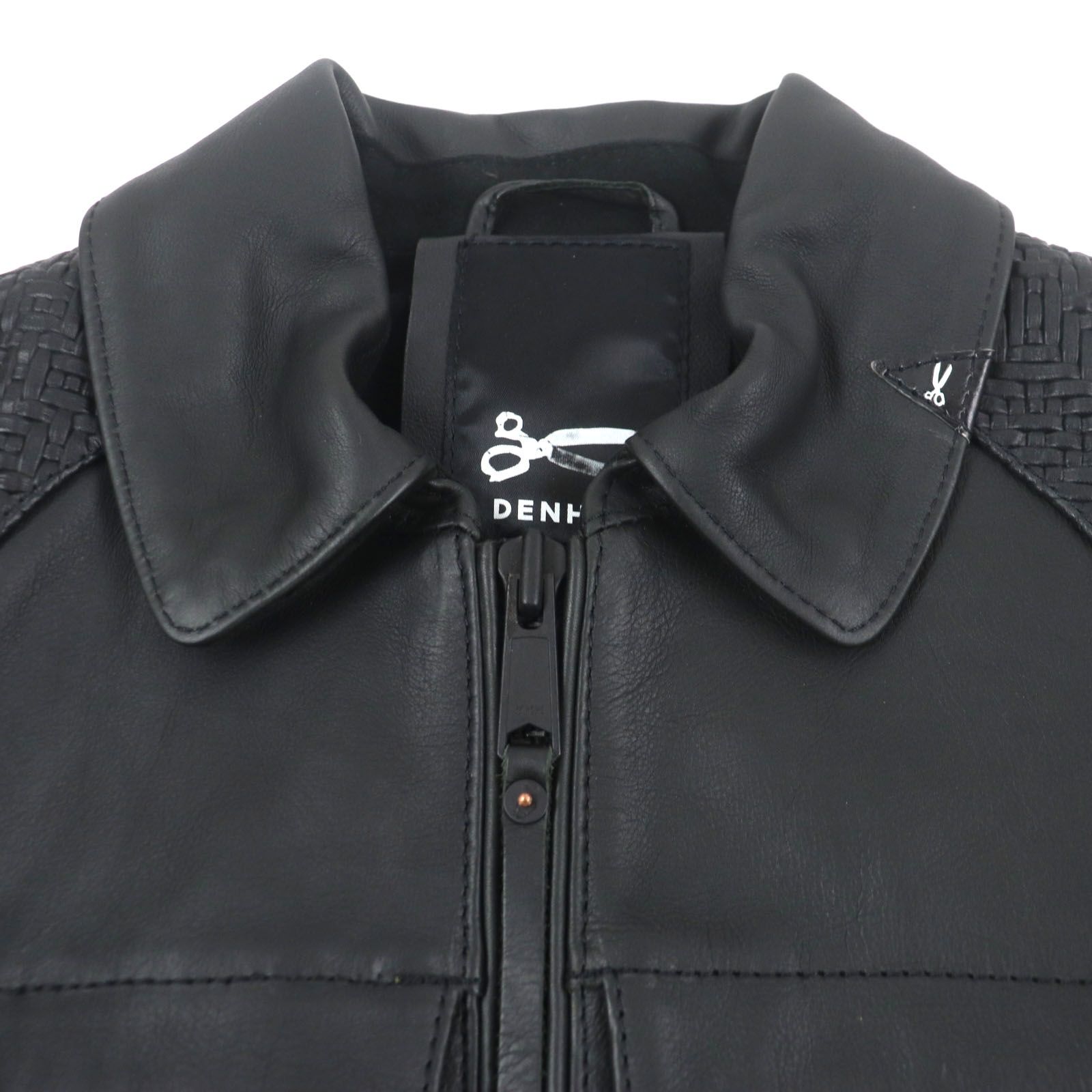 極美品▽DENHAM デンハム 01-13-06-25-001 CODY RL 牛革 レザー