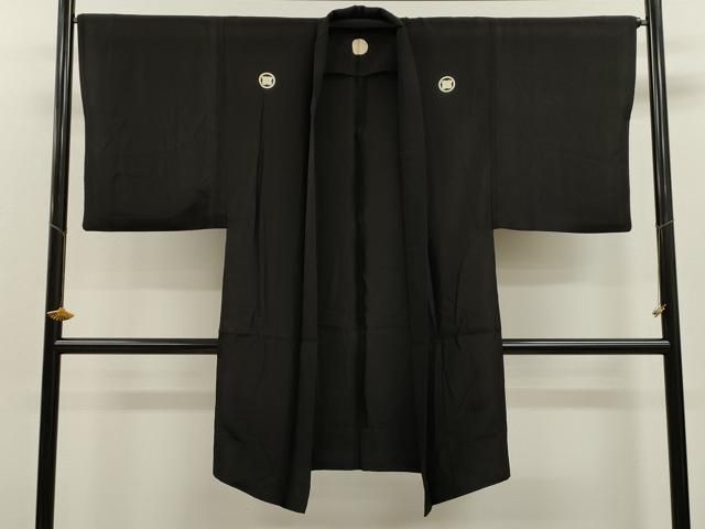 平和屋着物○男性 黒紋付 羽織セット 正絹 逸品 CAAT9295dy - メルカリ