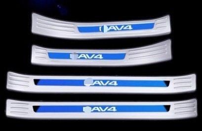 トヨタ RAV4 サイド ステップ ガーニッシュ カバー カスタム パーツ 外側 ブラック シルバー 4P FFCRYSTALESIA_COM