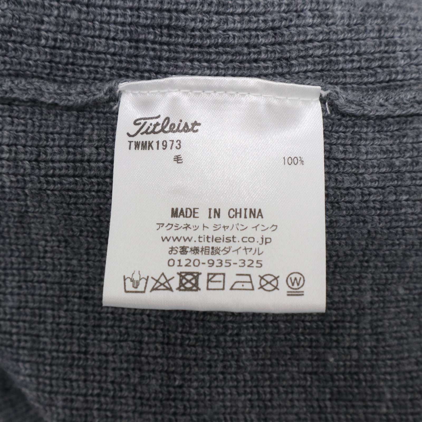 Titleist タイトリスト ゴルフ 秋冬 ウール100％☆ Vネック