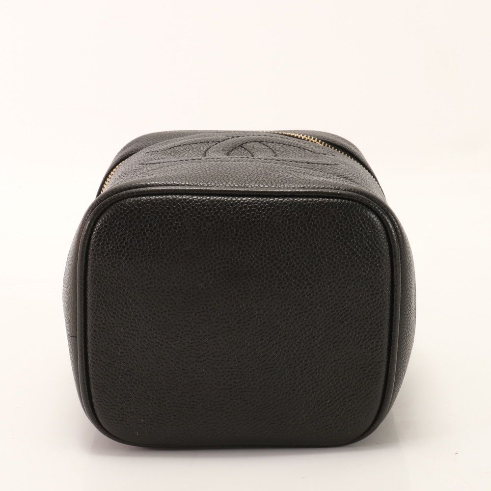 シャネル シリアルシール付 キャビア スキン ココマーク レザー  