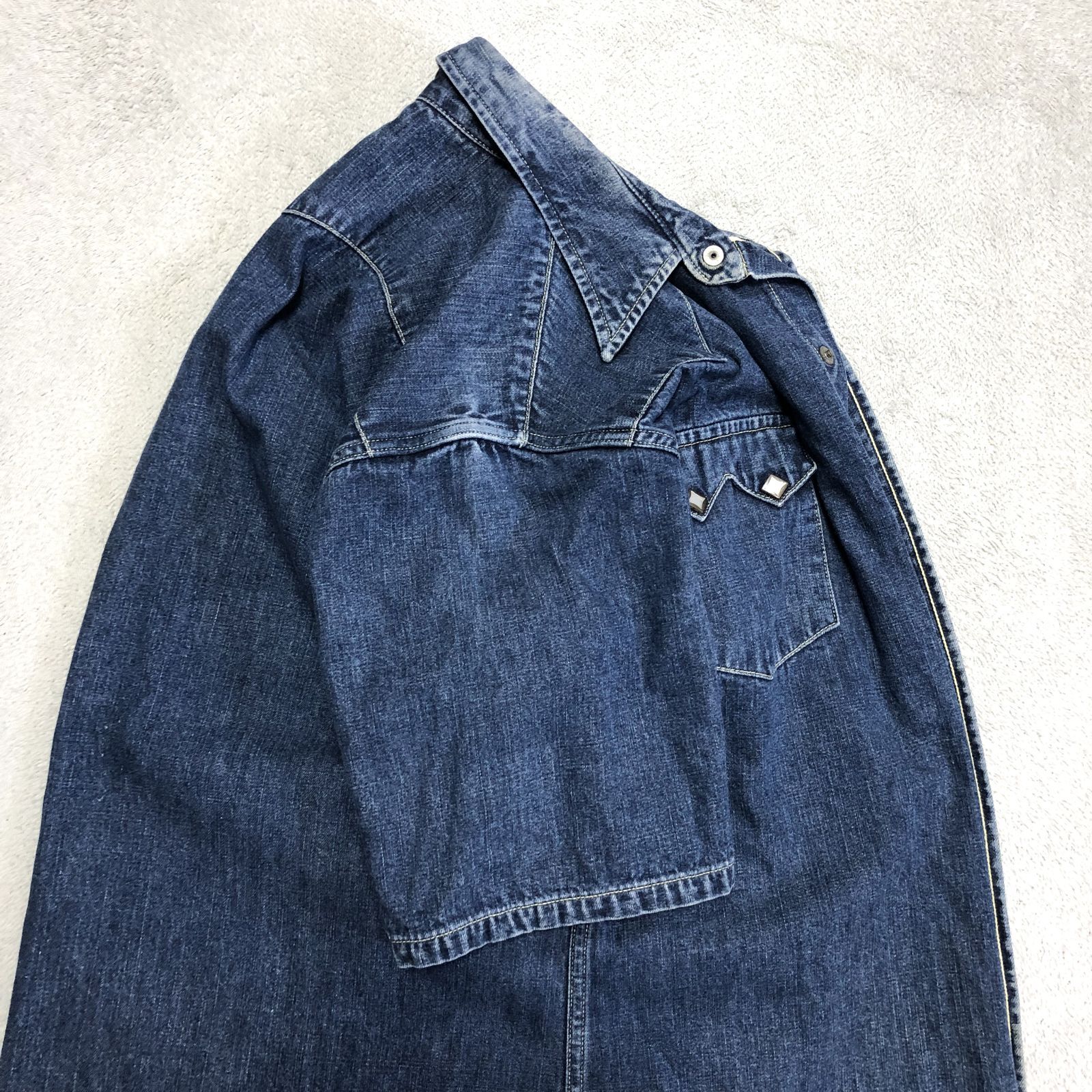 WAREHOUSE デニムシャツ ウエスタンシャツ ワークシャツ ノコギリ