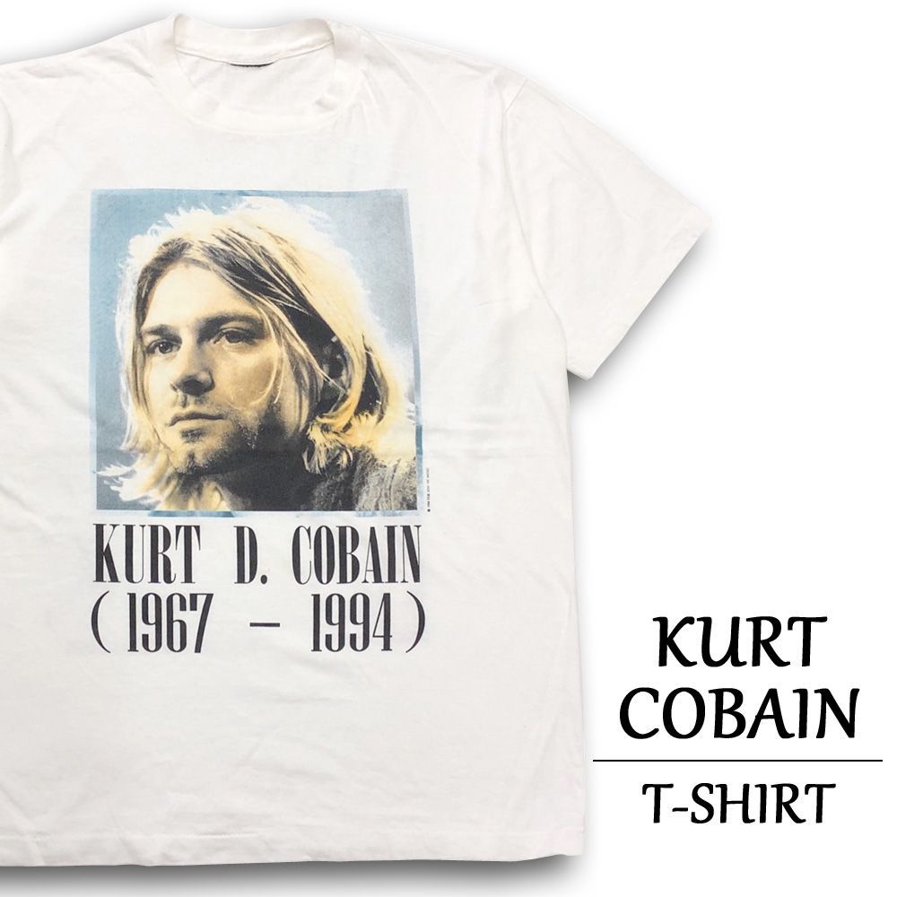 新品 カート・コバーン Tシャツ 半袖 KURT COBAIN 追悼 バンドTシャツ