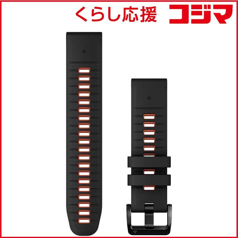 【 新品 未開封 】 GARMIN　QuickFit 22mm Black/Flame Red　010-13280-06 未使用 送料無料