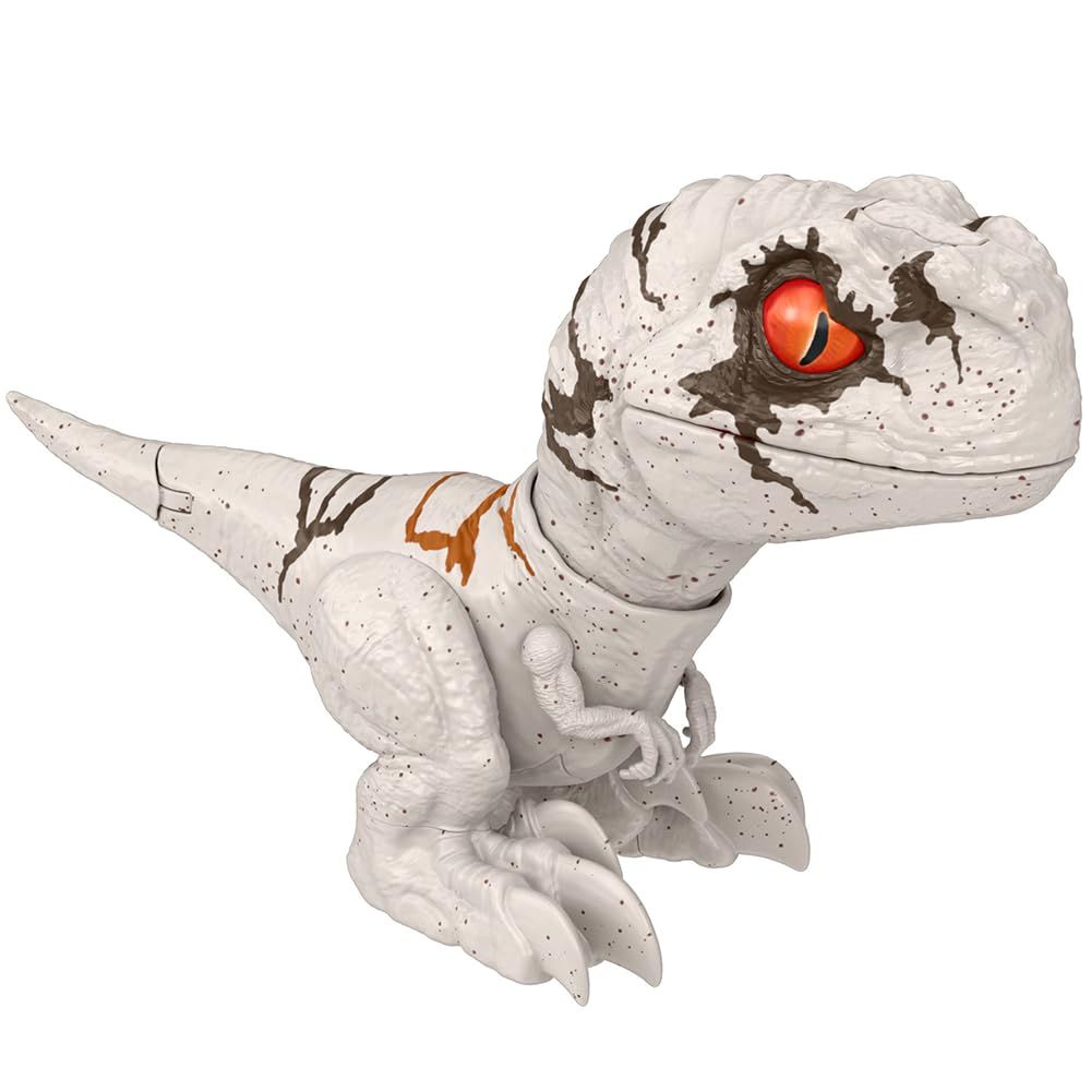 マテル ジュラシックワールド(JURASSIC WORLD) 新たなる支配者 大暴れ! ベビー・アトロキラプトル(ゴースト)【全長:約20】【恐竜 おもちゃ】【4才~】 GWY57 [【1】ベビー]