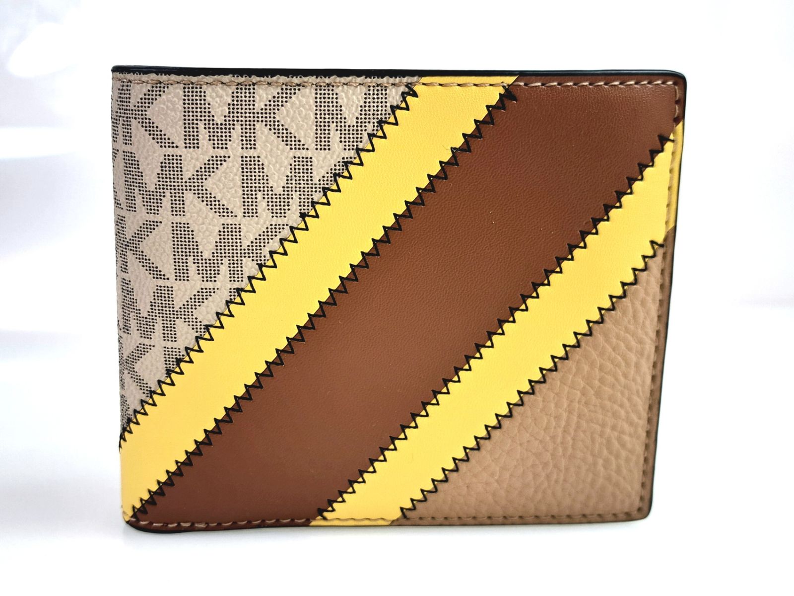 新品未使用 マイケルコース 三つ折り財布 シグネチャー ベージュ