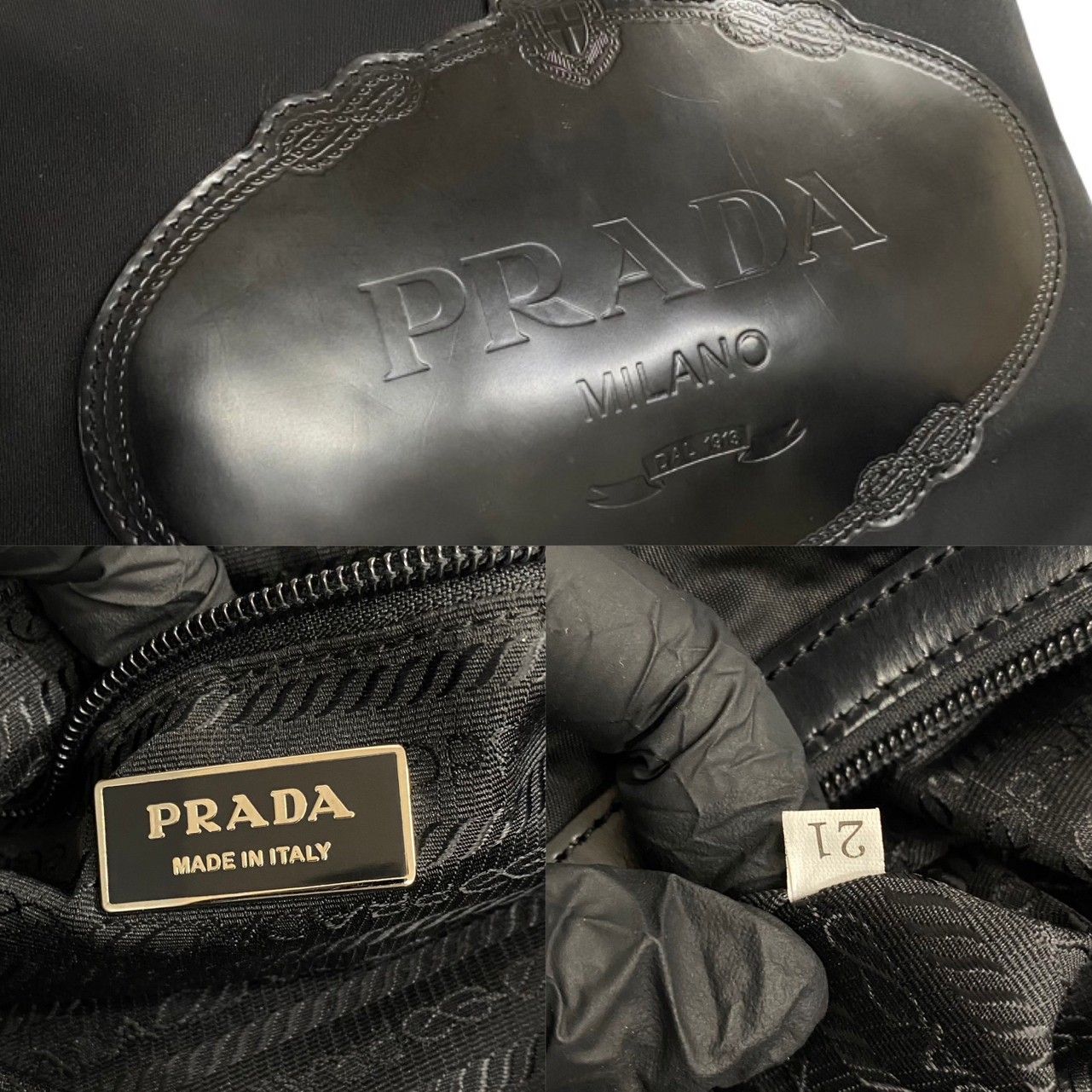 希少 PRADA プラダ ハンドバッグ トートバッグ レザー ヴィンテージバッグ