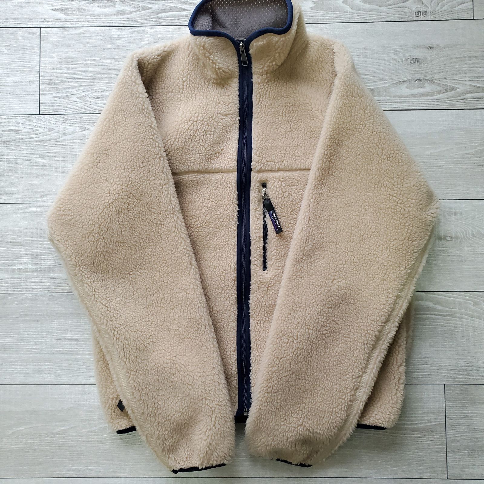 Patagoniaパタゴニア□極美品 90s vintage USA製 1999年 Retro Cardigan レトロカーディガン S ナチュラル  ボア フリース - メルカリ