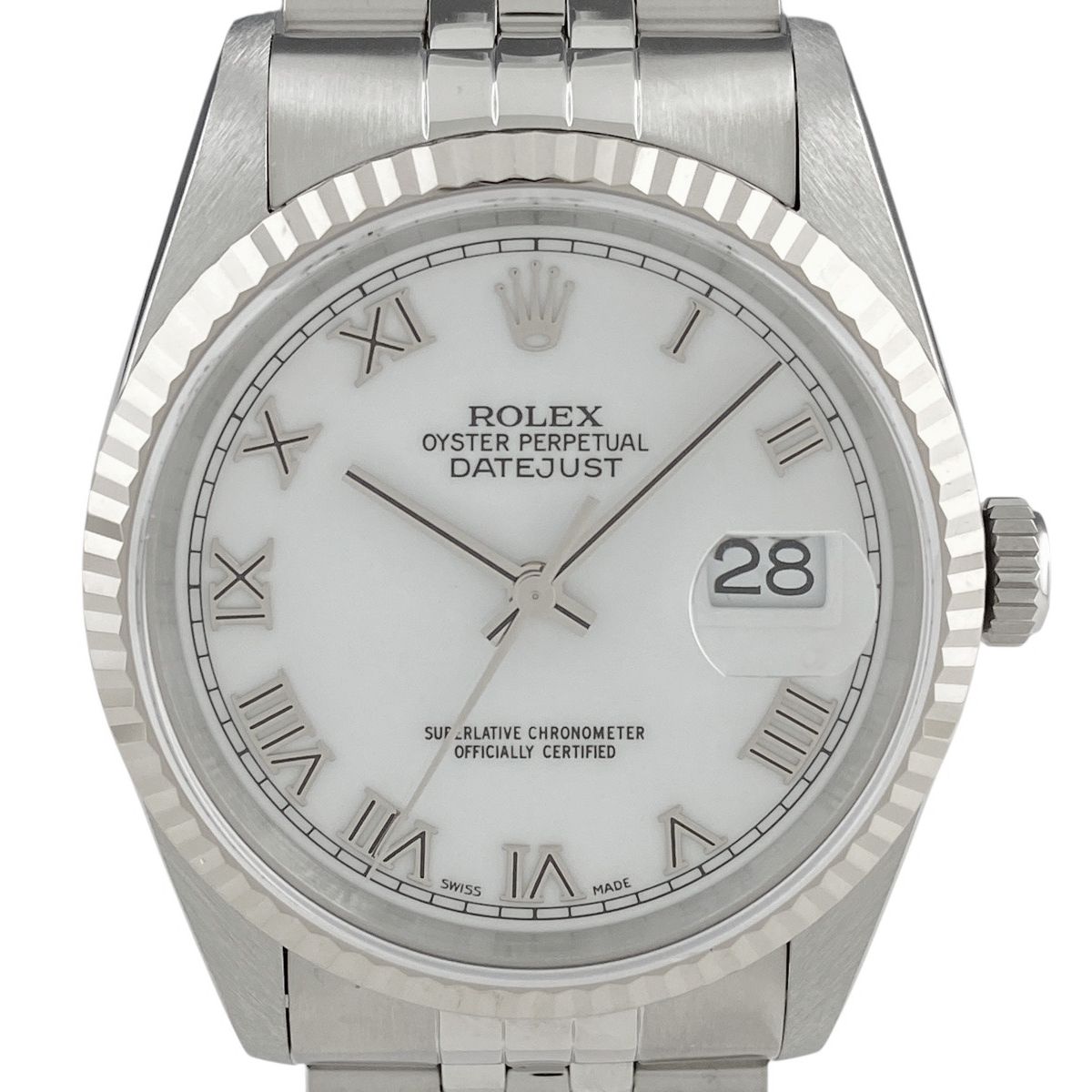 OH済】【保証書】ロレックス ROLEX デイトジャスト 16234 腕時計 SS WG 