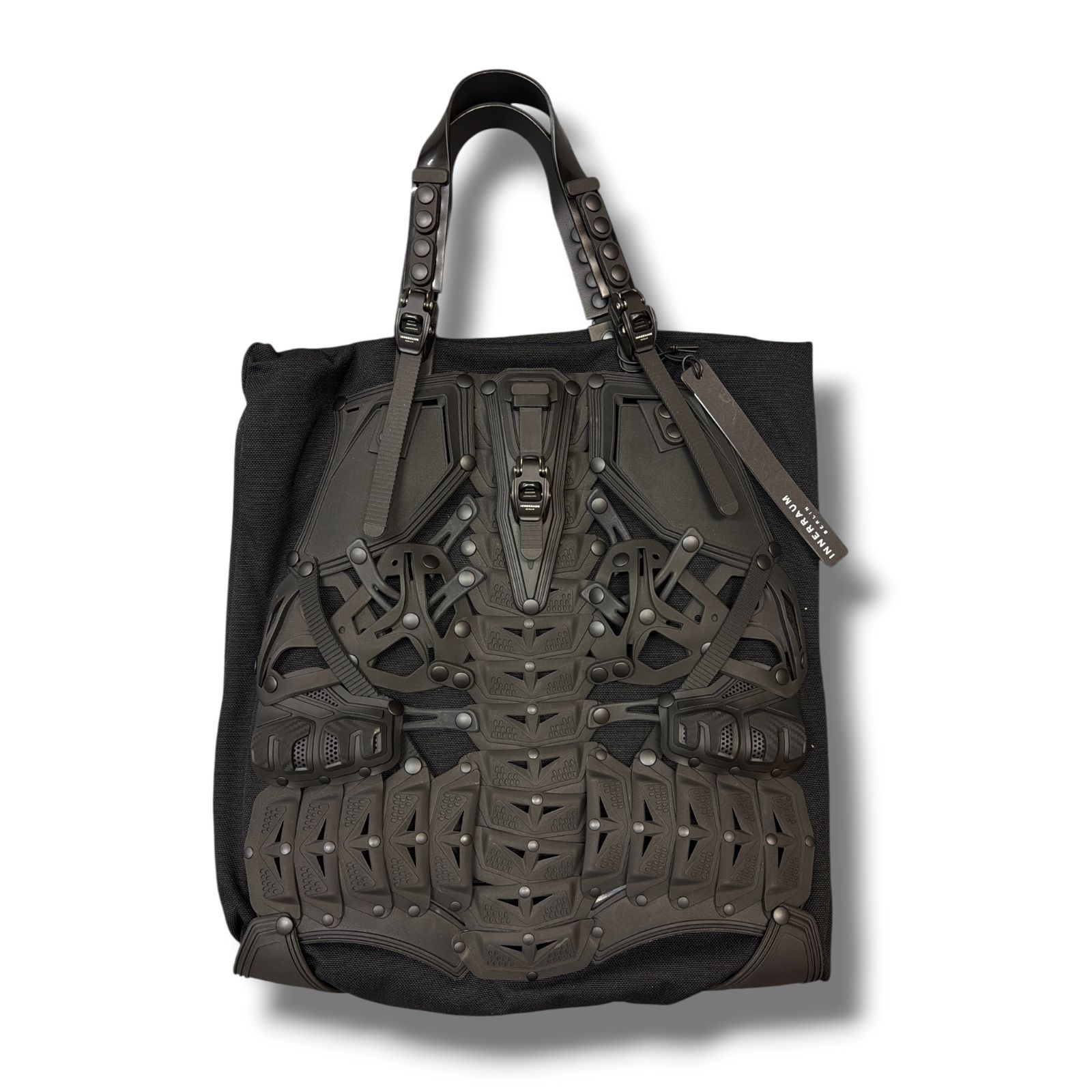 参考上代209000円 ♥品 JUNYA WATANABE MAN × INNERRAUM W-Name Bag トートバッグ カバン 鞄 ジュンヤワタナベマン インナーラム コラボ WO-K204 ブラック 222M7