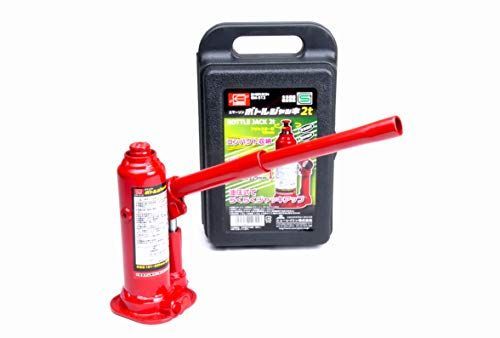 2t エマーソン(Emerson) 車用油圧ボトルジャッキ 2t SG規格適合品 コンパクト収納 【最低位】181mm~229mm【最高位】292mm~340mm SUV・トラック・ワンボックス アジャスター付き EM-512