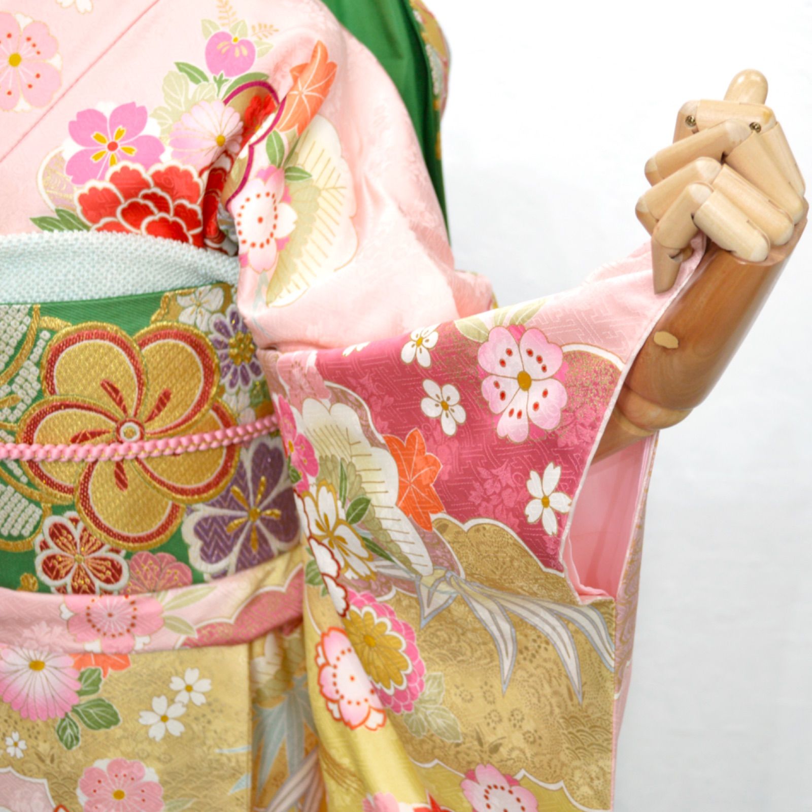 美品》正絹 振袖フルセット SS〜Mサイズ 成人式 振袖セット 呉服店取扱