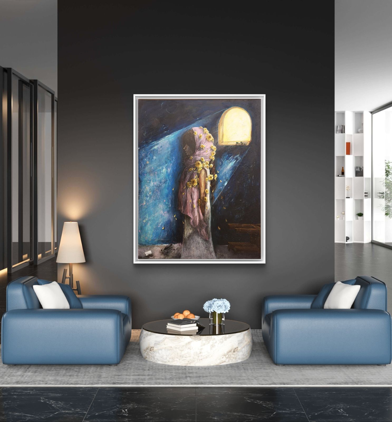 戦場に在る静寂の時 / モダン画 145×112㎝ キャンバス F80 原画限り 戦場に在る静寂の時 / モダン画 キャンバス 145×112㎝ F80号