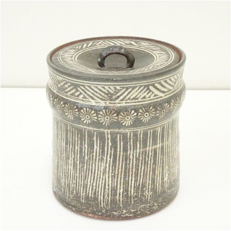 逢絢亭】茶道具 水指 唐津焼 朝鮮唐津 帆柱窯 中嶋紀文 共箱入り 逢絢