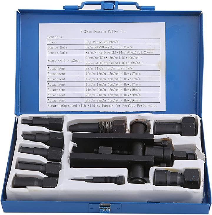 InZaccaZ 互換品パイロットベアリングプーラーセット 8-29mm 内掛け対応 ベアリングツール 車 バイク ベアリング交換