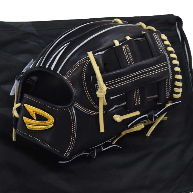  ディークエスト D-Quest 硬式用グラブ Xover JT クロスオーバー 内野手用 グラブ袋付き ネイビー 25 AW XOJ-166 Nブラック 硬式 グローブ