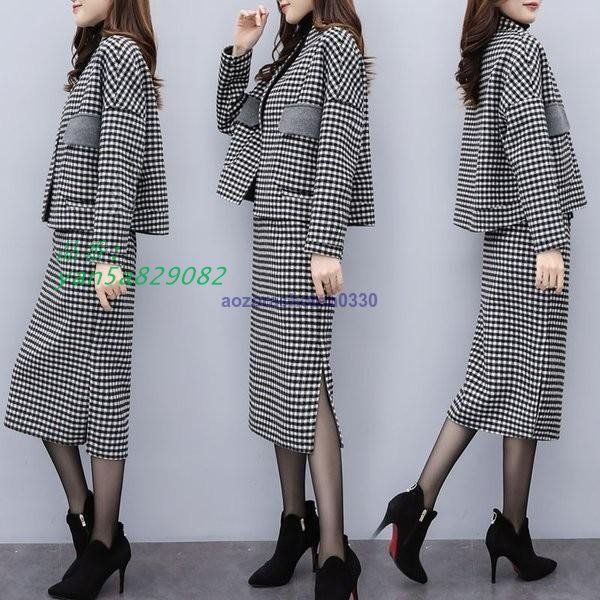 チェック柄 ペンシルスカート