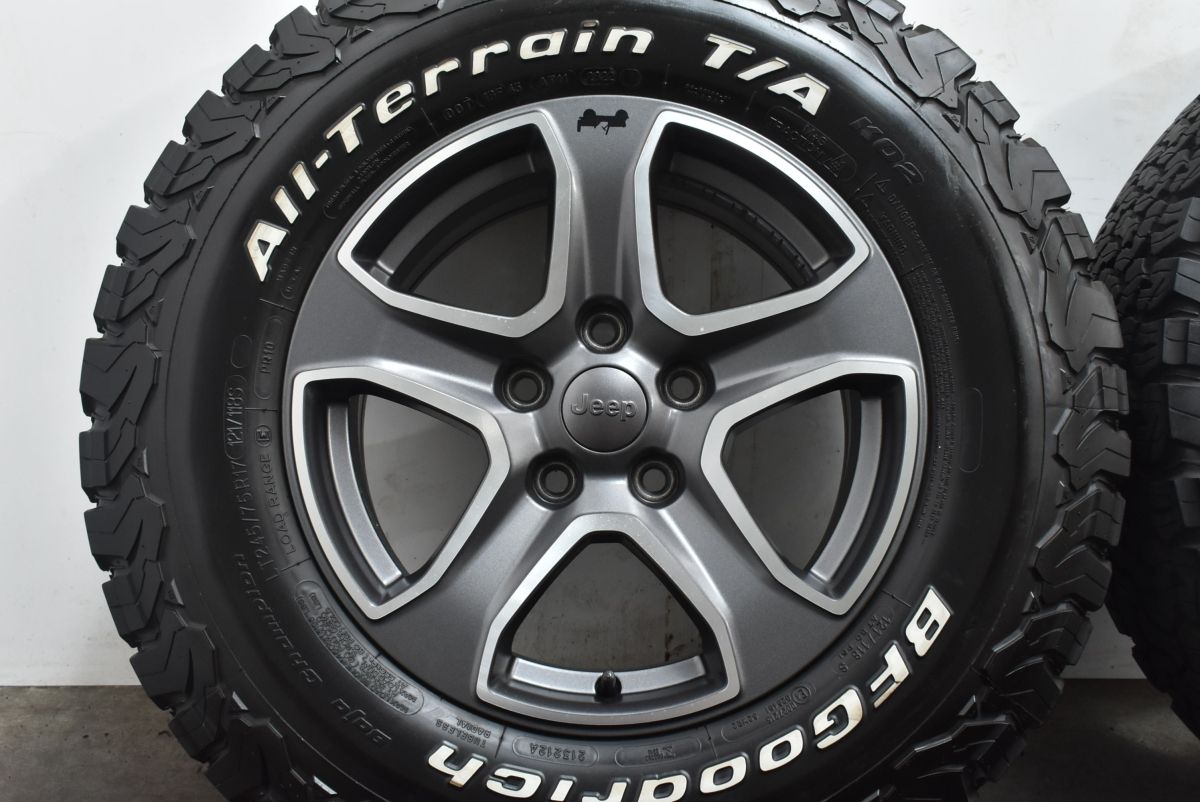 jeep ラングラー ルビコン純正ホイール スタッドレス4本セット 美品