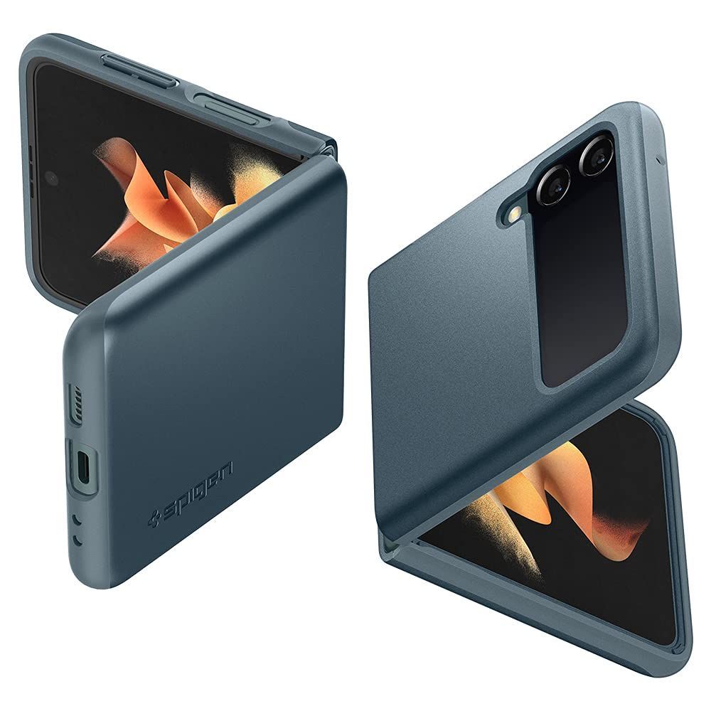 Spigen Galaxy Z Flip3 ケース [ SC-54B | SCG11 ] 厚さ1.5mm 2重構造 [TPU+PC] マット仕上げ カメラ保護 画面保護 薄型 軽量 指紋防止 傷防止 ワイヤレス充電対応 ギャラクシー Z フリップ3
