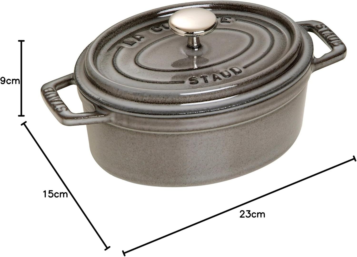 未使用　STAUB ココット　オーバル 鋳鉄 両手鍋 レッド 27cm 蓋付き Amazon｜[ ストウブ ] Staub ピコ・ココット オーバル 27cm