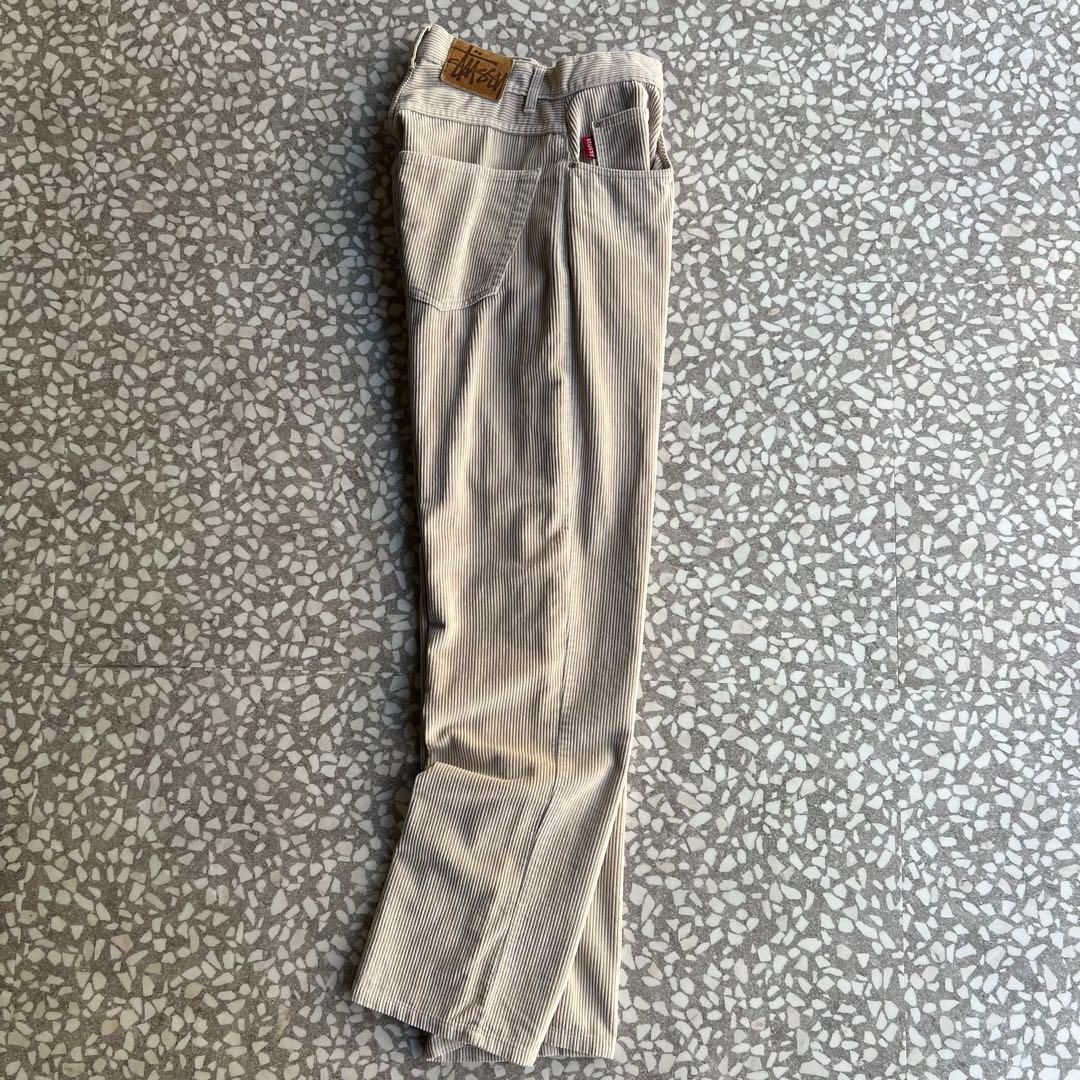 STUSSY / 80's 90′s corduroy pants 30【赤タグ、太畝コーデュロイ