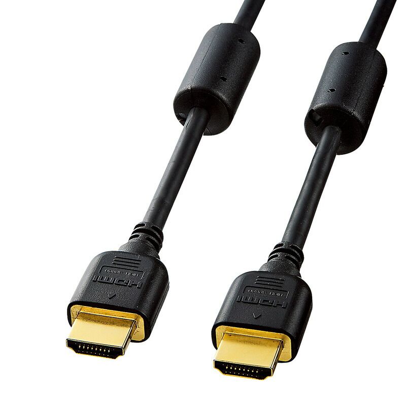 サンワサプライ ハイスピードHDMIケーブル 1m ブラック KM-HD20-10FC （1点）