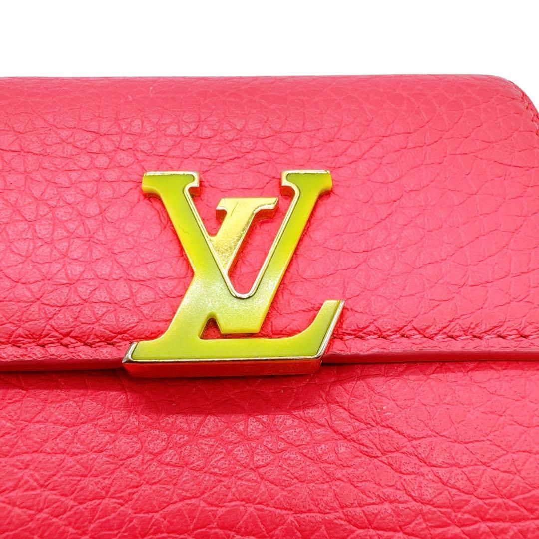 ルイヴィトン M81203 ポルトフォイユ カプシーヌXS 三つ折り財布 美品  