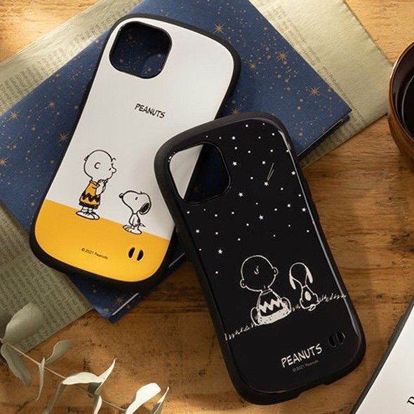 iPhoneケース スヌーピー かわいい 黒 ブラック 12mini 韓国 新品 