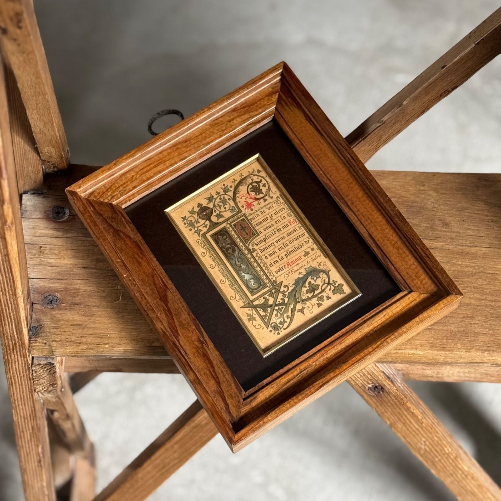 ヴィンテージフレーム「ホーリーカード・1904年」フランス