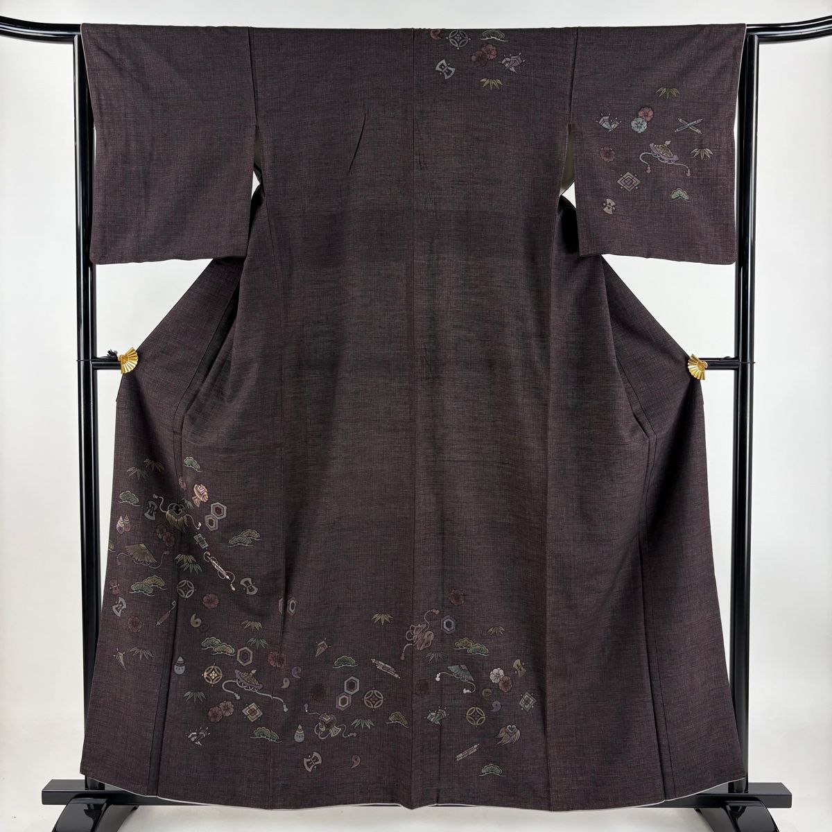 複製/雪村/雪村周継/夏冬山水図/工芸/双幅/布袋屋掛軸HI-329 鶴亀水墨画