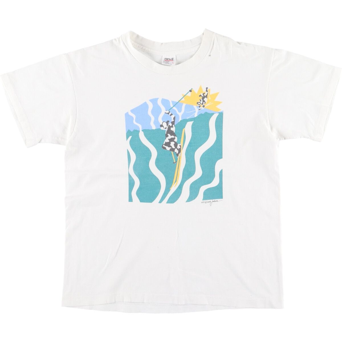 古着 90年代 アンビル Anvil プリントTシャツ USA製 メンズL ヴィンテージ /eaa425560 【中古】/eaa425560