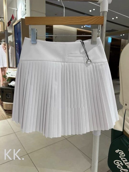 Malbonゴルフウェア 上下セット 白×ブルー プリーツスカート✨S タグ付き Malbonゴルフウェア 上下セット 白×ブルー プリーツスカート✨S タグ