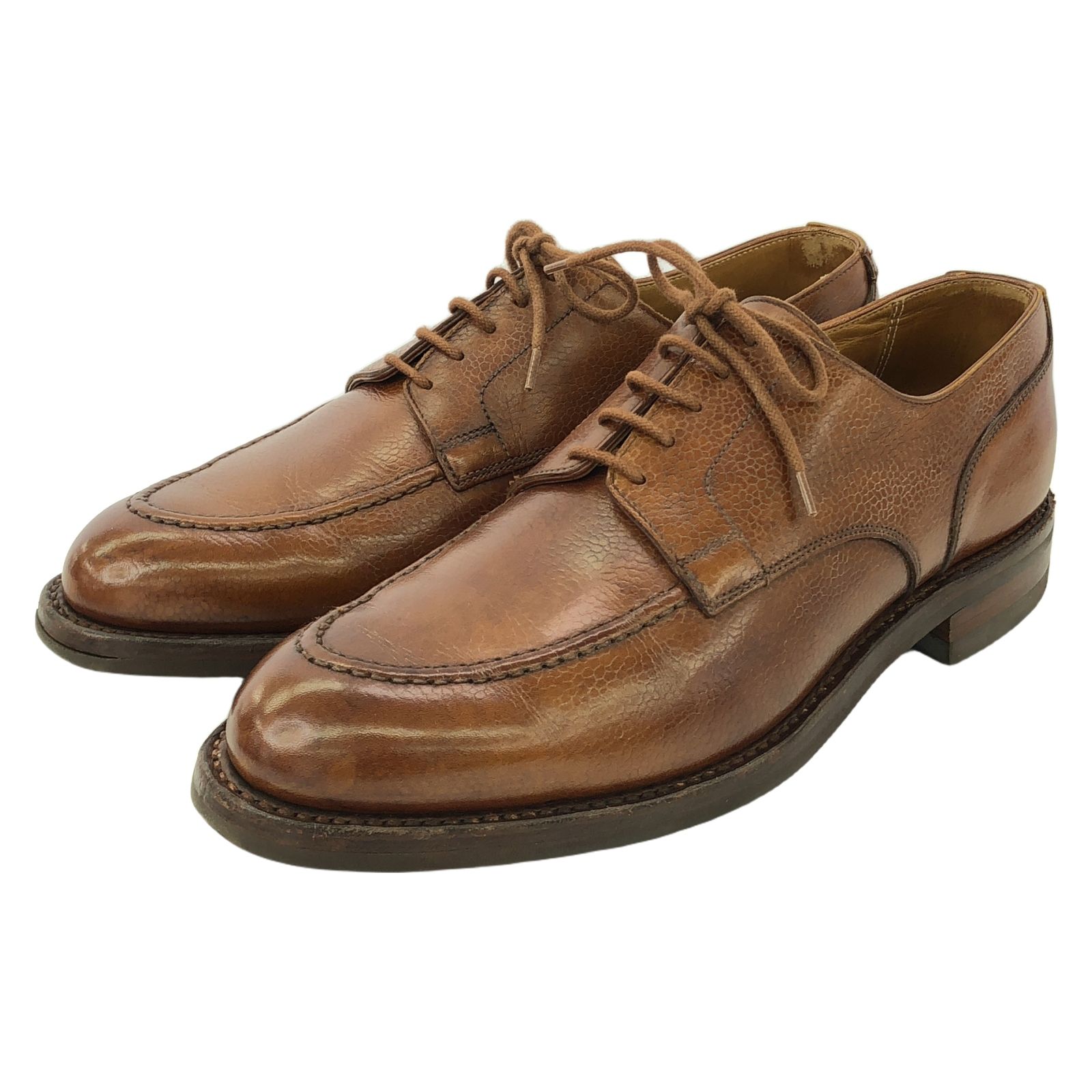 クロケットアンドジョーンズ CROCKETT-JONES ドレスシューズ ドレスシューズ ブラウン レザー ドレスシューズ メンズ Used B