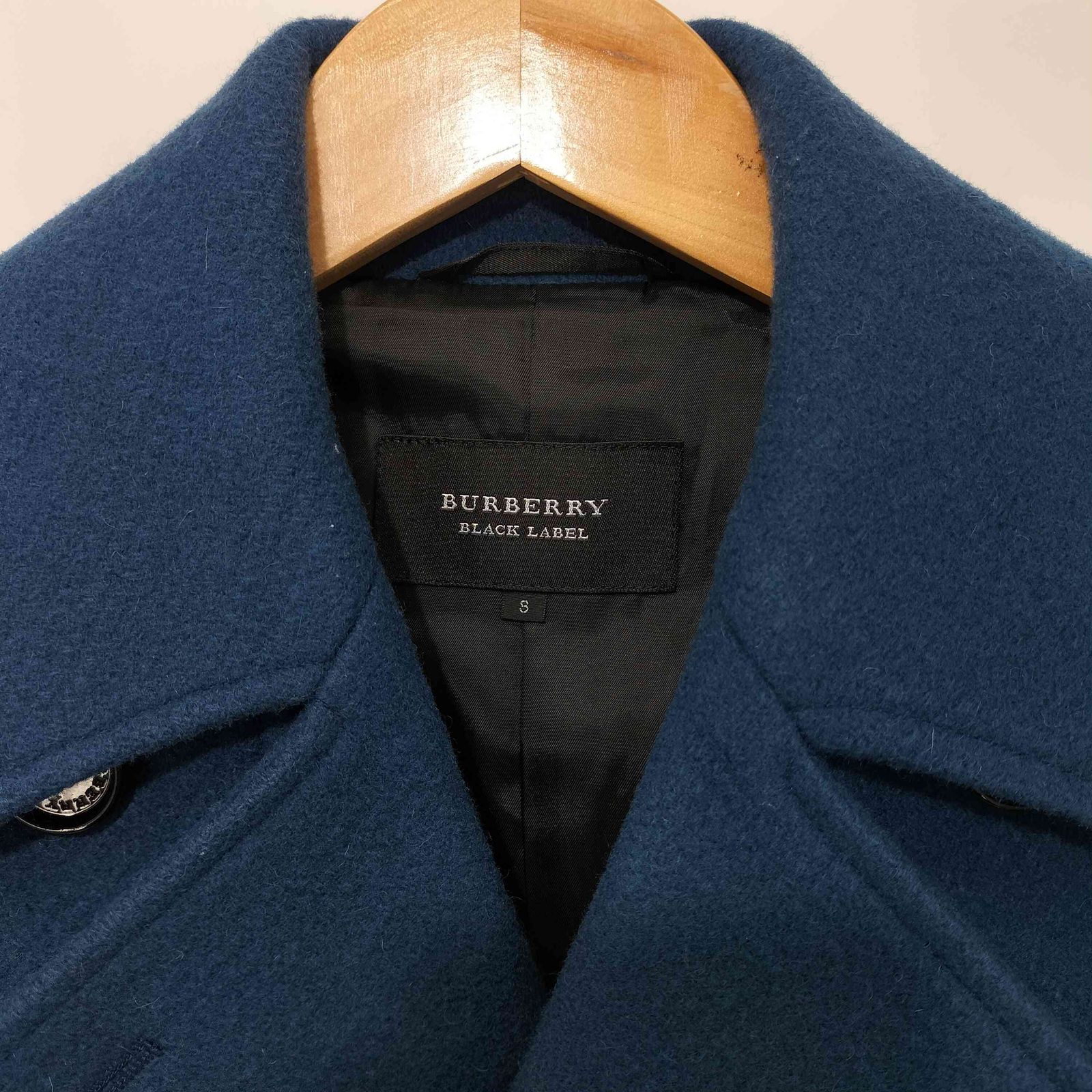 BURBERRY BLACK LABEL ブラック ピーコート S BURBERRY BLACK LABEL(バーバリーブラックレーベル