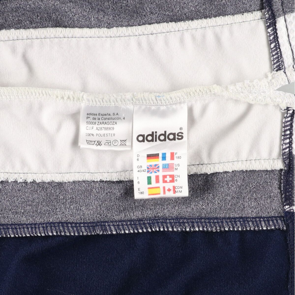 古着 90年代 アディダス adidas 半袖 ジャージ トラックジャケット