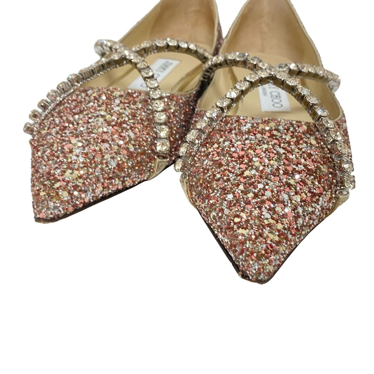 Jimmy Choo ジミーチュウフラットシューズグリッター351/2 JIMMY CHOO(ジミーチュウ) フラットシューズ 351/2 レディース