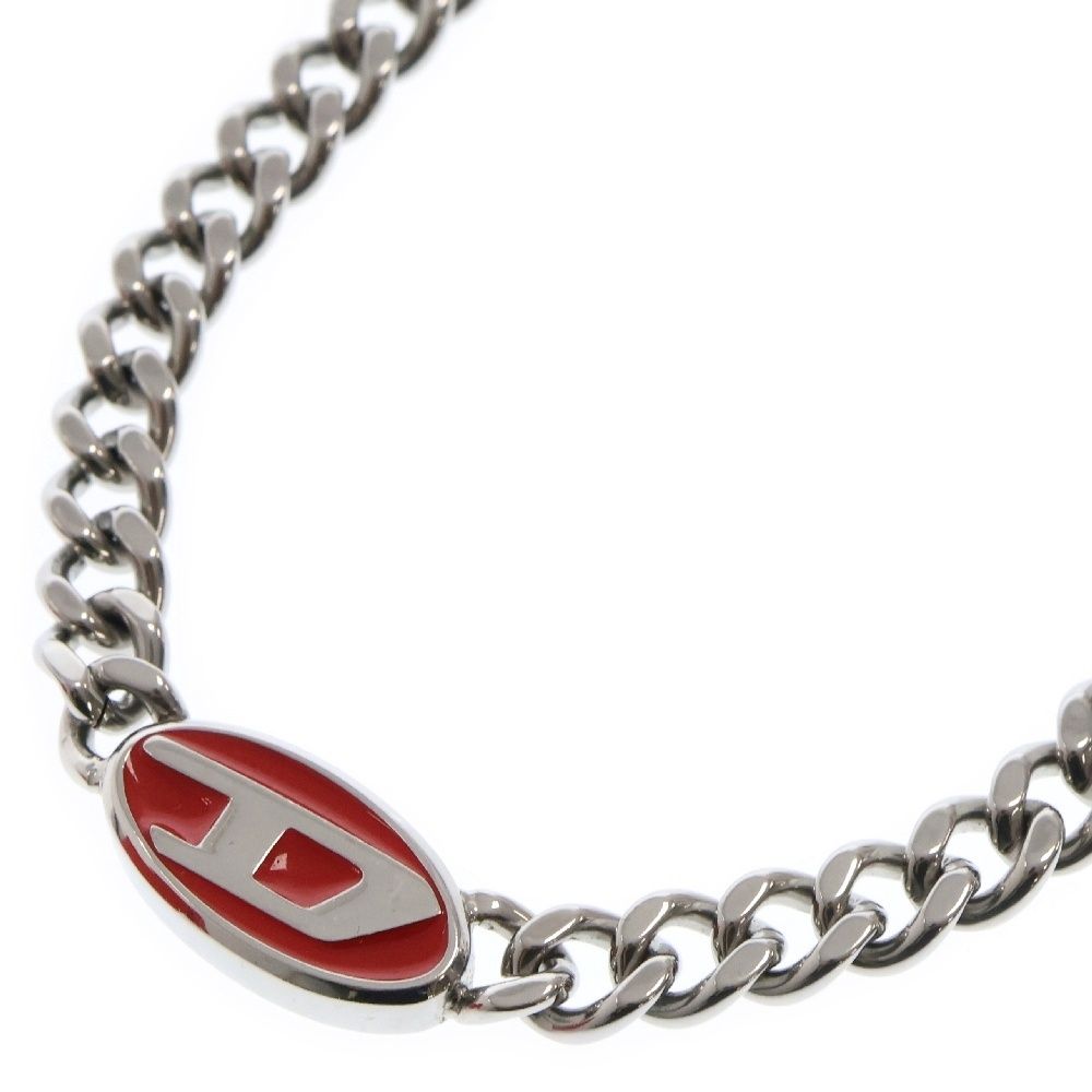 DIESEL (ディーゼル) D LOGO STEEL NECKLACE Dロゴ スチール