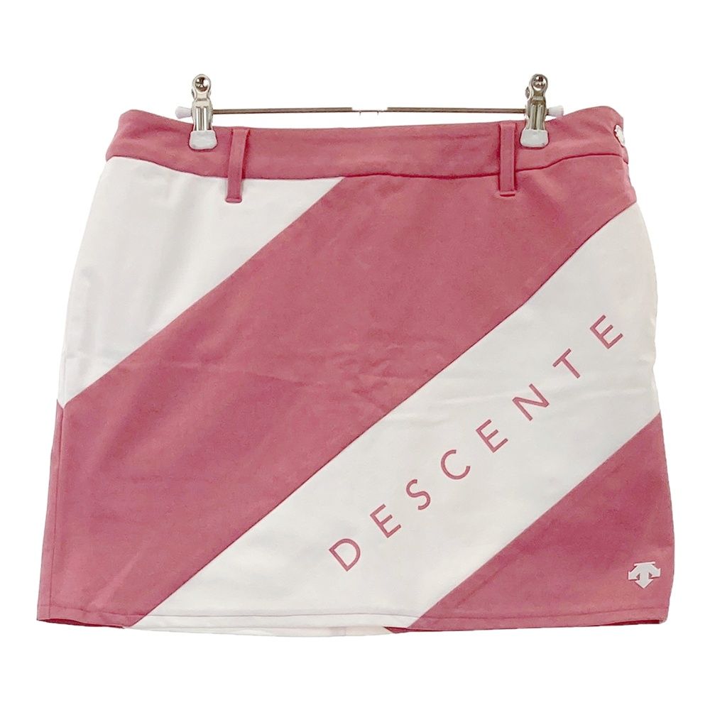 サイズ O DESCENTE GOLF デサントゴルフ インナー付 ストレッチスカート ロゴ ピンク系 240101527243 ゴルフウェア レディース ストスト