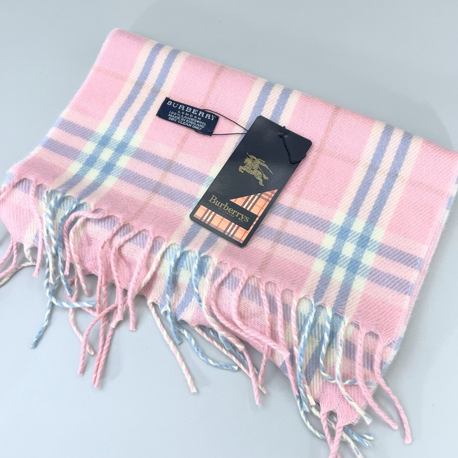 未使用 タグ付き Burberry London バーバリー ロンドン ラムウール100